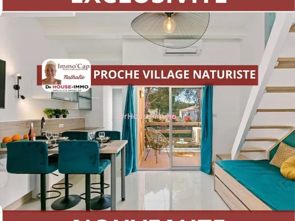 IMMO'CAP NATHALIE A LA VENTE APPARTEMENT RENOVE DANS RESIDENCE TRES PROCHE VILLAGE NATURISTE AVEC 