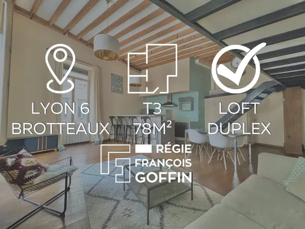 MAGNIFIQUE DUPLEX T3 MEUBLE AU COEUR DES BROTTEAUX 