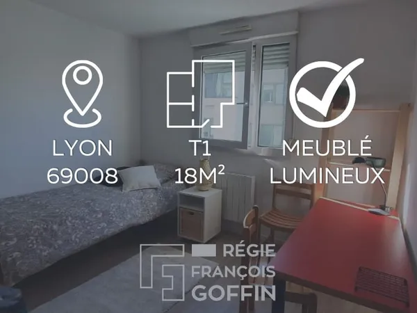 STUDIO MEUBLE 18 M2 - 69008 LYON - MANUFACTURE DES TABACS 