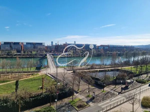 VENTE CALUIRE ET CUIRE 69300 - QUAIS RHONE FACE TETE D OR RAVISSANT CANUT T2 59M2 HABITABLES AVEC VU