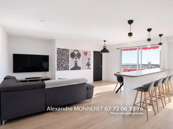 EXCEPTIONNEL T2 58 m2 TERRASSE 15 m2 PARKING PRIVATIF CAVE 10 m2 Entièrement refait à neuf 