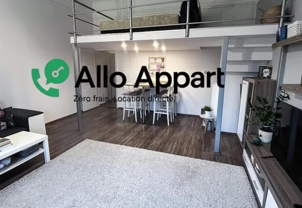 Studio mezzanine meublé - 34 m² - Lyon 7e (rue Chevreul) 
