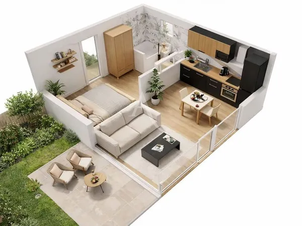 Appartement 2 pièces 32 m² 