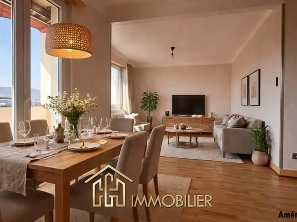 Bel appartement entièrement rénové au dernier étage d'une copropriété à l'entrée de Colmar