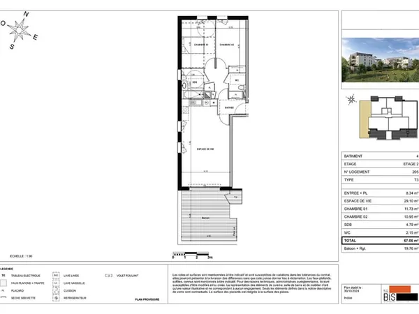 SCIEZ - Appartement T3 - 67.06m2