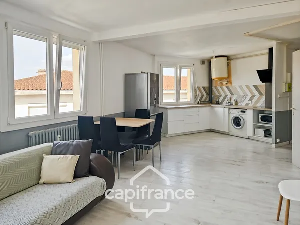 Beau T2 meublé lumineux 42 m², Résidence sécurisée avec parking Agen centre