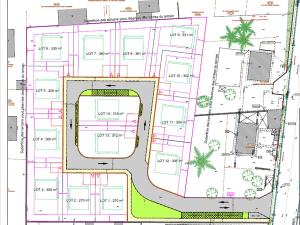 Terrain 302 m²