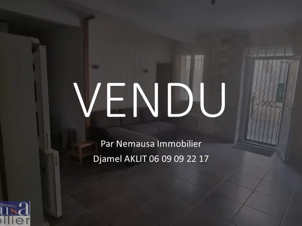 EXCLUSIVITE Nîmes , Appartement 3 pièces 2 chambres , CARREZ 49 M2 IDEAL INVESTISSEUR , 5 min Univer