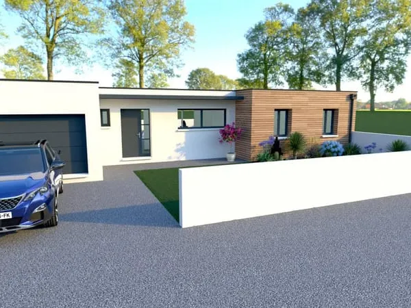 MAISON 4 CHAMBRES TOIT PLAT
