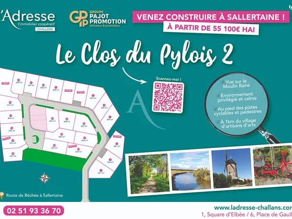 Terrain + maison Vente Sallertaine   62100€