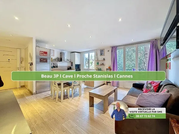 Appartement 3 pièces 54 m² 