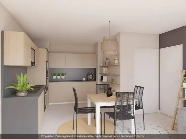 Appartement 2 pièces 43 m² 