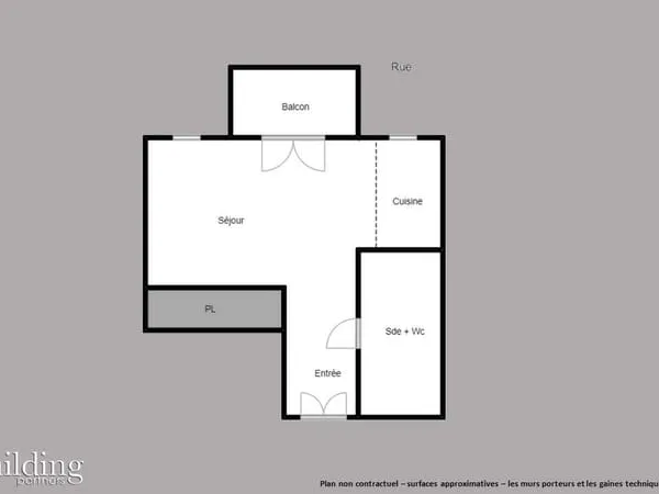 Appartement 1 pièce 26 m² 
