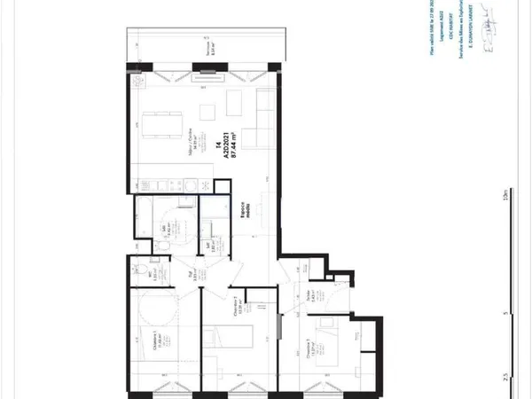 Appartement 4 pièces 87 m² 
