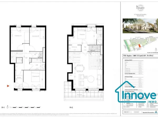Duplex 5 pièces 97 m² 