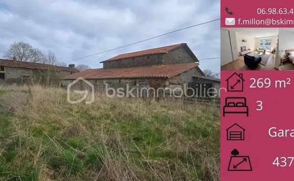 Ferme 2 pièces 269 m²