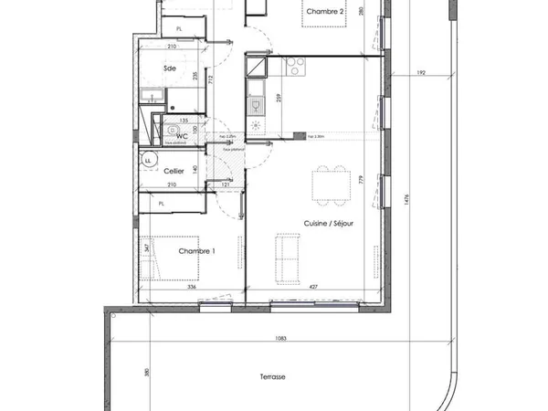 Appartement 3 pièces 77 m²