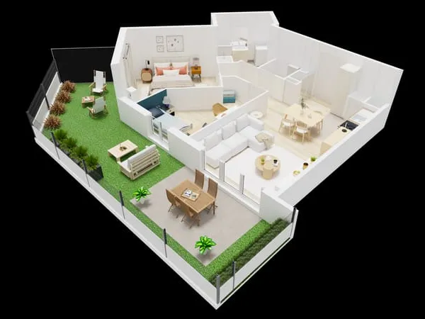 Appartement 1 pièce 57 m²