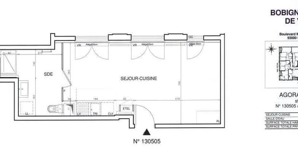 Appartement 1 pièce 36 m²