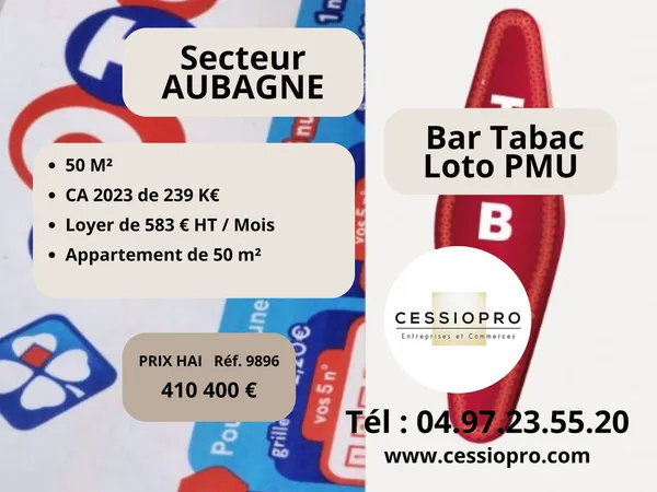 BAR TABAC PMU LOTO LICENCE IV