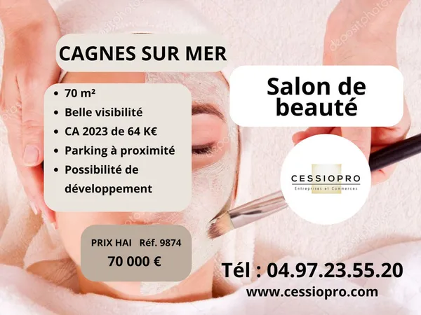 SALON DE BEAUTE CAGNES SUR MER 70M2