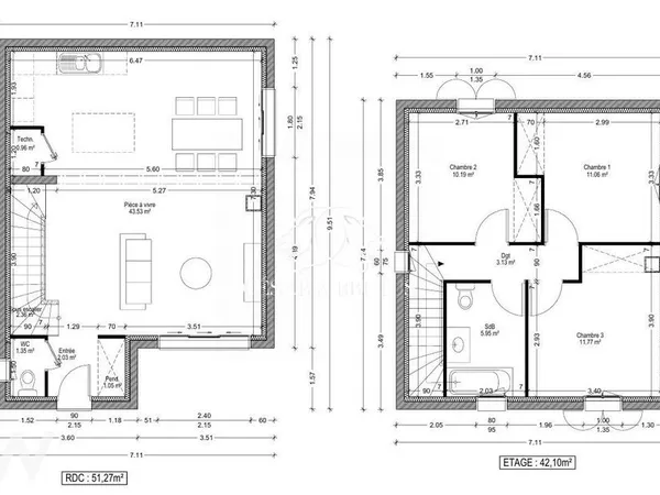 Vue dégagée à Amberieu en Bugey : maison avec extérieur