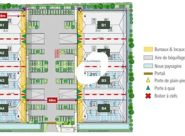 Location Local d'activités Mitry Mory 77290