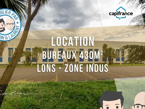 Dpt Pyrénées Atlantiques (64), à louer LONS (Banlieue de Pau) Bureau 430 m² + Parkings