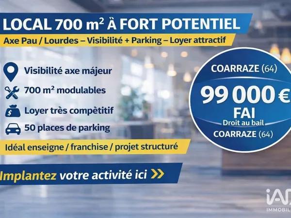 Local commercial 700 m²