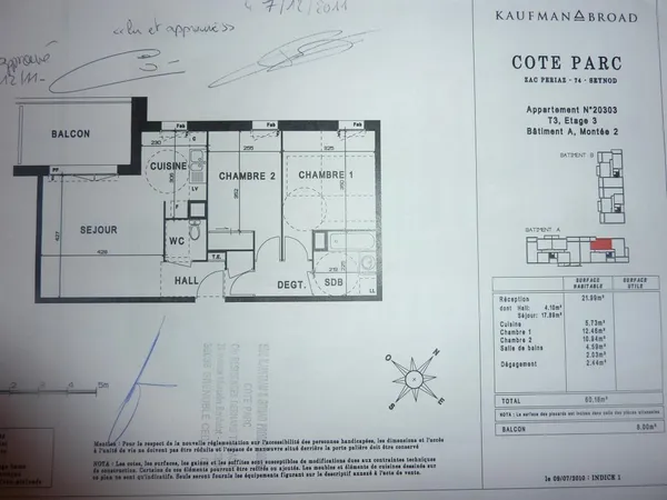 Appartement de 60m2 à louer sur Annecy