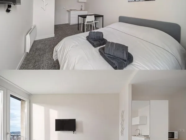 Studio rénové + parking - 2 min du centre de Lons, au pied de la Voie Verte - Loyer TOUT compris 