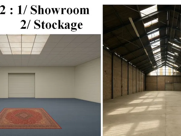 Important show room et stockage 1100 M2 (proche Paris) 