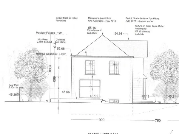 Terrain constructible 390 m² 