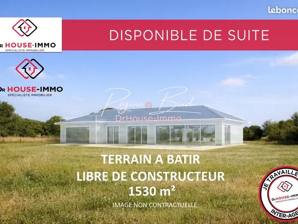 Terrain 1530 m² lamarque 