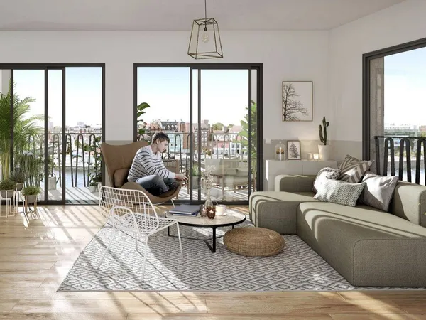 Appartement 3 pièces 55 m² 