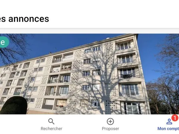 Vends appartement - 50m² 