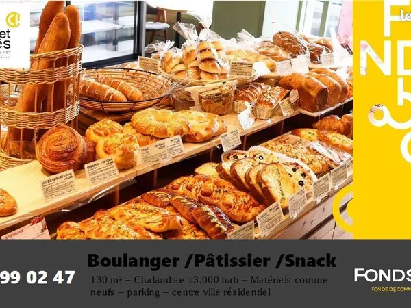 Fonds de commerce boulangerie 187 m² 