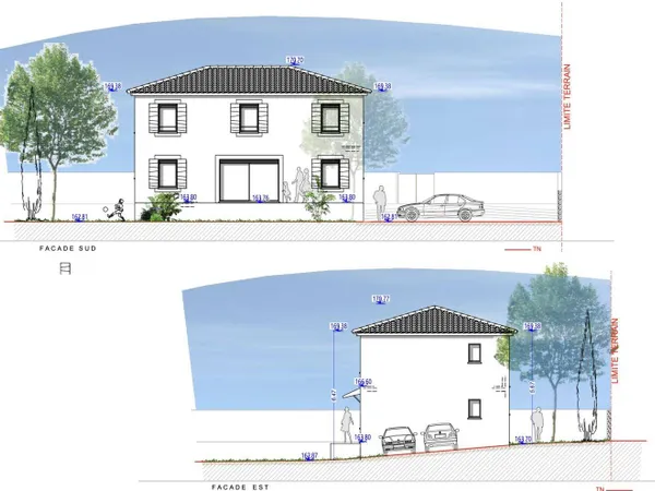 Terrain constructible 310 m² 