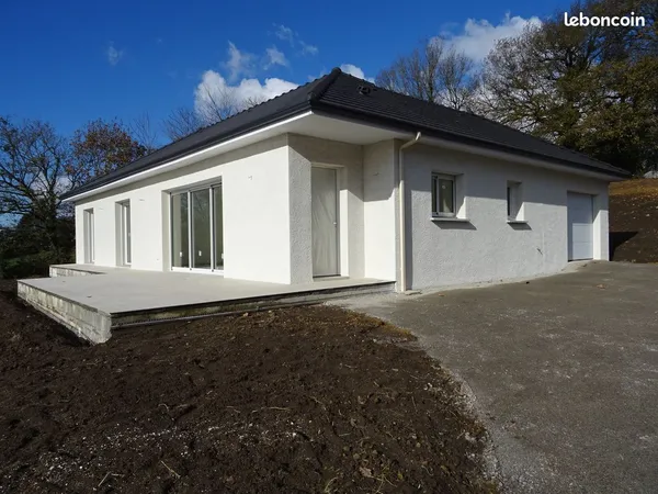 Escoubes - Maison neuve BBC plein pied T4 100 m² + garage 