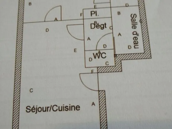 Appartement deux pièces 37 m2 