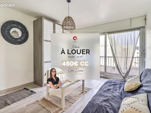 Studio 1 pièce 21 m² 