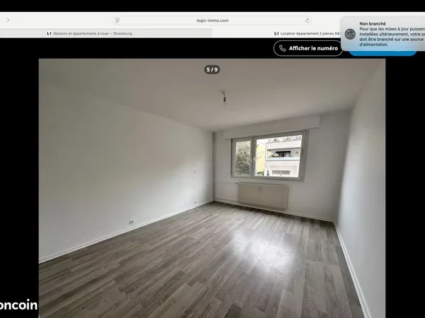 Appartement 2 pièces 57 m2 Robertsau 