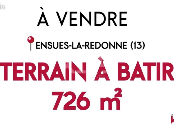 Terrain 726 m² ENSUES LA REDONNE 