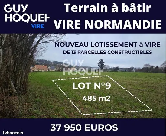 Terrain Vente Vire Normandie   37950€