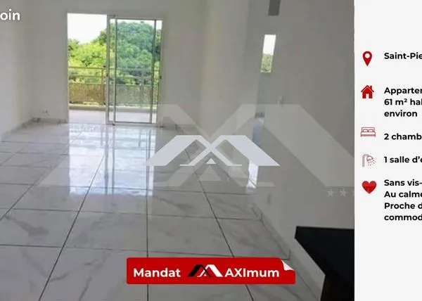 Appartement 3 pièces 61 m² 