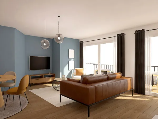 Bel Appartement 4 pièces duplex avec balcon, terrasses et jardin 