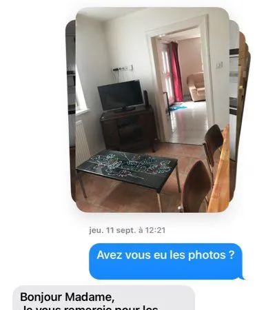Appartement 2 pièces meublées à louer 