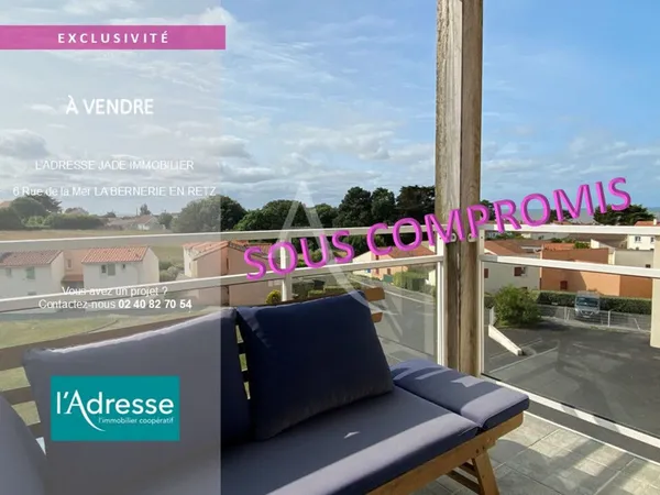 Appartement avec balcon - 300m de la plage 
