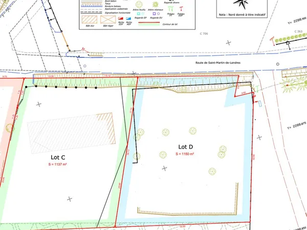 Terrain à bâtir 1150m2 avec permis de contruire en cours de viabilisation 