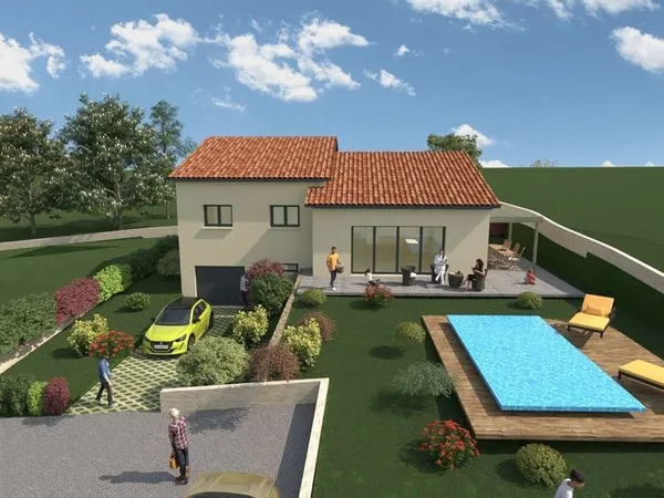 Derniére opportunité à BRIGNAIS (69) terrain & maison de 143 m² et ces annexes. 